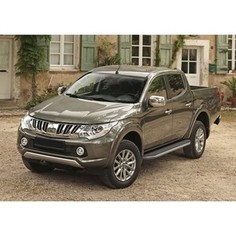 Пороги Premium Rival для Mitsubishi L200 (2006-2015 / 2015-н.в.), 193 см, алюминий, A193ALP.4003.1