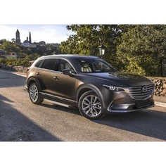 Пороги Silver new Rival для Mazda CX-9 (2017-н.в.), 193 см, алюминий, F193AL.3803.1