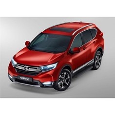Пороги Black Rival для Honda CR-V (2017-н.в.), 173 см, алюминий, A173ALB.2103.1
