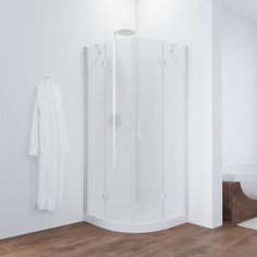 Душевой уголок Vegas Glass AFS 0120 01 01 профиль белый, стекло прозрачное