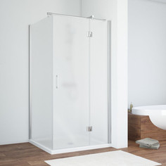 Душевой уголок Vegas Glass AFP-Fis 110*80 08 10 R правый, профиль хром глянцевый, стекло сатин