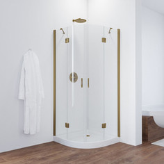 Душевой уголок Vegas Glass AFS 0120 05 01 профиль бронза, стекло прозрачное