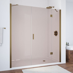 Душевая дверь в нишу Vegas Glass AFP-F 200 05 05 R правая, профиль бронза, стекло бронза