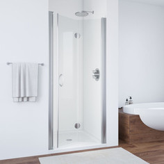 Душевая дверь в нишу Vegas Glass GPS 0075 08 01 профиль глянцевый хром, стекло прозрачное