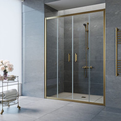 Душевая дверь в нишу Vegas Glass Z2P 190 05 01 профиль бронза, стекло прозрачное