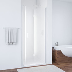 Душевая дверь в нишу Vegas Glass GPS 0100 01 10 профиль белый, стекло сатин