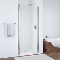 Душевая дверь в нишу Vegas Glass EP 070 08 01 профиль хром глянцевый, стекло прозрачное