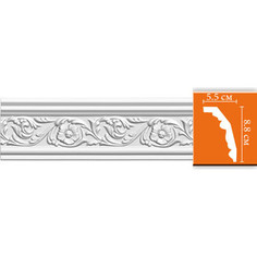 Профиль гибкий Decomaster DECOMASTER-2 цвет белый 55х88х2400 мм (95323 fl)