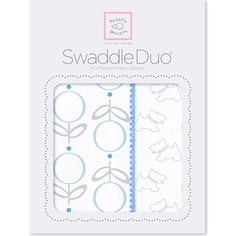 Набор пеленок SwaddleDesigns Swaddle Duo Blue Little Doggie