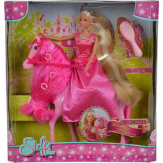 Кукла Simba Штеффи супер длинные волосы + лошадка (5734025)