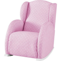 Кресло-качалка мини Micuna Wing/Flor white/galaxy pink