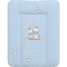 Матрас пеленальный Ceba Baby 70*50 см мягкий на комод Zebra blue W-143-002-160