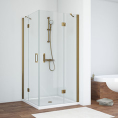 Душевой уголок Vegas Glass AFA 0090 05 05 профиль бронза, стекло бронза