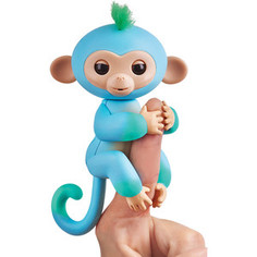 FINGERLINGS Интерактивная обезьянка ЧАРЛИ (голубая с зеленым), 12 см (3723)