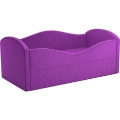 Детская кровать Мебелико Сказка вельвет фиолетовый АртМебель
