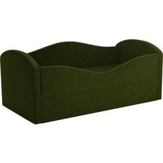 Детская кровать Мебелико Сказка вельвет зеленый АртМебель