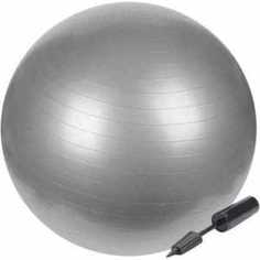Мяч гимнастический Lite Weights 1868LW (85см, антивзрыв, с насосом, серебро)