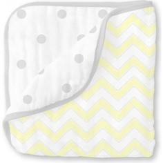 Одеяло муслиновое SwaddleDesigns Luxe Muslin Pale Yellow Chevron (SDM-351PY)