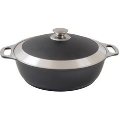 Кастрюля-жаровня с крышкой 5 л Kukmara (ж51 черный)
