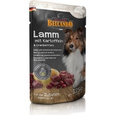 Паучи Belcando Finest Selection Lamb with Potatoes & Cranberries с ягненком, картофелем и брусникой для собак 125г (511625)