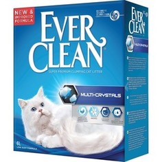 Наполнитель Ever Clean Multi Crystals с кристаллами для контроля запаха комкующийся без ароматизатора для кошек 10л