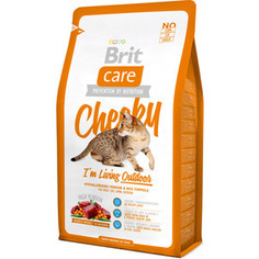 Сухой корм Brit Care Cat Cheeky Outdoor гипоаллергенный с олениной и рисом для активных кошек и кошек гуляющих на улице 7кг (132612) Brit*