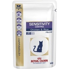 Паучи Royal Canin Sensitivity Control Feline Chicken & Rice диета с курицей и рисом при пищевой аллергии для кошек 100г (753001)