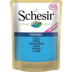 Паучи Schesir Nature for Cat Kitten Tuna кусочки в желе с тунцом для котят 100г (С575)