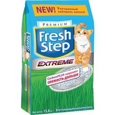 Наполнитель Fresh Step Extreme Carbon plus тройной контроль запаха впитывающий с ароматизатором для кошек 15,8кг (30л)