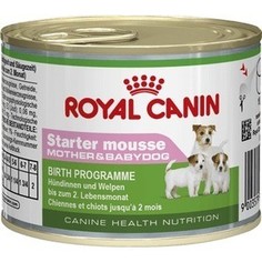 Консервы Royal Canin Starter Mousse Mother & Babydog щенков до 2-х месяцев, беременных и кормящих собак 195г (664002)