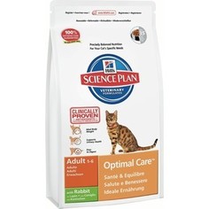 Сухой корм Hills Science Plan Optimal Care Adult with Rabbit с кроликом для кошек 10кг (5151)