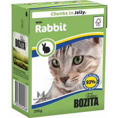 Консервы BOZITA Chunks in Jelly with Rabbit кусочки в желе с кроликом для кошек 370г (4956)