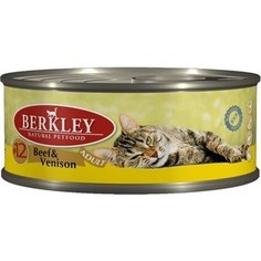 Консервы Berkley Adult Beef & Venison № 12 с говядиной и олениной для взрослых кошек 100г (75111)