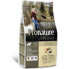 Сухой корм Pronature Holistic Senior Dog Oceanic White Fish & Wild Rice c океанической белой рыбой и диким рисом для пожилых собак 2,72кг (102.2008)