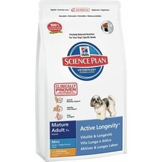 Сухой корм Hills Science Plan Active Longevity Mini Mature Adult 7+ with Chicken с курицей для пожилых собак мелких пород 3кг (6095)
