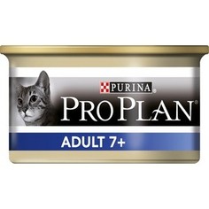 Консервы PRO PLAN Adult Cat Vital Age 7+ Mousse with Tuna мусс с тунцом для кошек старше 7 лет 85г (12171996)