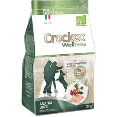 Сухой корм Crockex Wellness Adult Medio-Maxi Duck Meat & Vegetables & Fructs с уткой и рисом для собак средних и крупных пород 12кг (MCF3512)