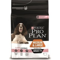 Сухой корм PRO PLAN OPTIDERMA Sensitive Skin Adult 7+Medium & Large лосось для пожилых средних и крупных собак с чувствительной кожей 3кг(12272683)