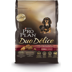 Сухой корм PRO PLAN Duo Delice Adult Small Rich in Salmon with Rice с лососем и рисом для собак мелких и карликовых пород 2,5кг (12251961)
