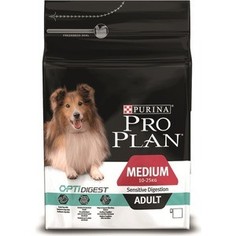 Сухой корм PRO PLAN OPTIDIGEST Sensitive Digestion Adult Medium с ягненком для собак средних пород с чувствительным пищеварением 14кг (12278096)