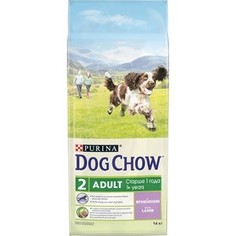 Сухой корм DOG CHOW Adult with Lamb с ягненком для взрослых собак 14кг (12308572)