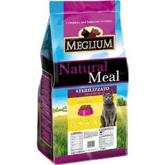Сухой корм MEGLIUM Natural Meal Cat Adult Neuterd Chicken & Fish с курицей и рыбой для стерилизованных кошек 15кг (MGS1215)