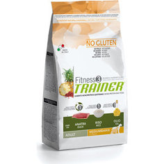 Сухой корм Trainer Fitness3 No Gluten Medium/Maxi Adult Duck&Rice без глютена с уткой и рисом для собак средних и крупных пород 12,5кг