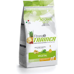 Сухой корм Trainer Fitness3 No Grain Medium/Maxi Adult Vegetal беззерновой вегетарианский для собак средних и крупных пород 12,5кг