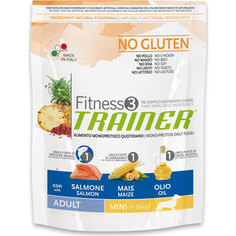 Сухой корм Trainer Fitness3 No Gluten Mini Adult Salmon&Maize без глютена с лососем и кукурузой для собак мелких пород 800г