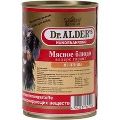 Консервы Dr.ALDERs Мясное блюдо алдерс гарант из птицы для собак 410г (7742) Dr.Alder's