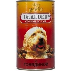 Консервы Dr.ALDERs Dog Garant сочные куски с говядиной для собак 1,23кг ( 1807) Dr.Alder's