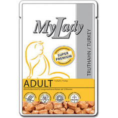 Паучи Dr.ALDERs MyLady Super Premium Adult Turkey с индейкой для кошек 85г (400776) Dr.Alders