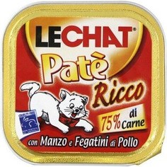 Консервы Lechat Cat Pate Beef and Chicken Liver с говядиной и куриной печенью паштет для кошек 100г