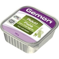 Консервы Gemon Dog Adult Pate with Rabbit с кроликом паштет для собак 150г